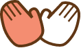 マッサージする手のアイコン